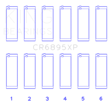 Picture of King Ford Ecoboost 3-5L V6 Size 0-26 Connecting Rod Bearing Set