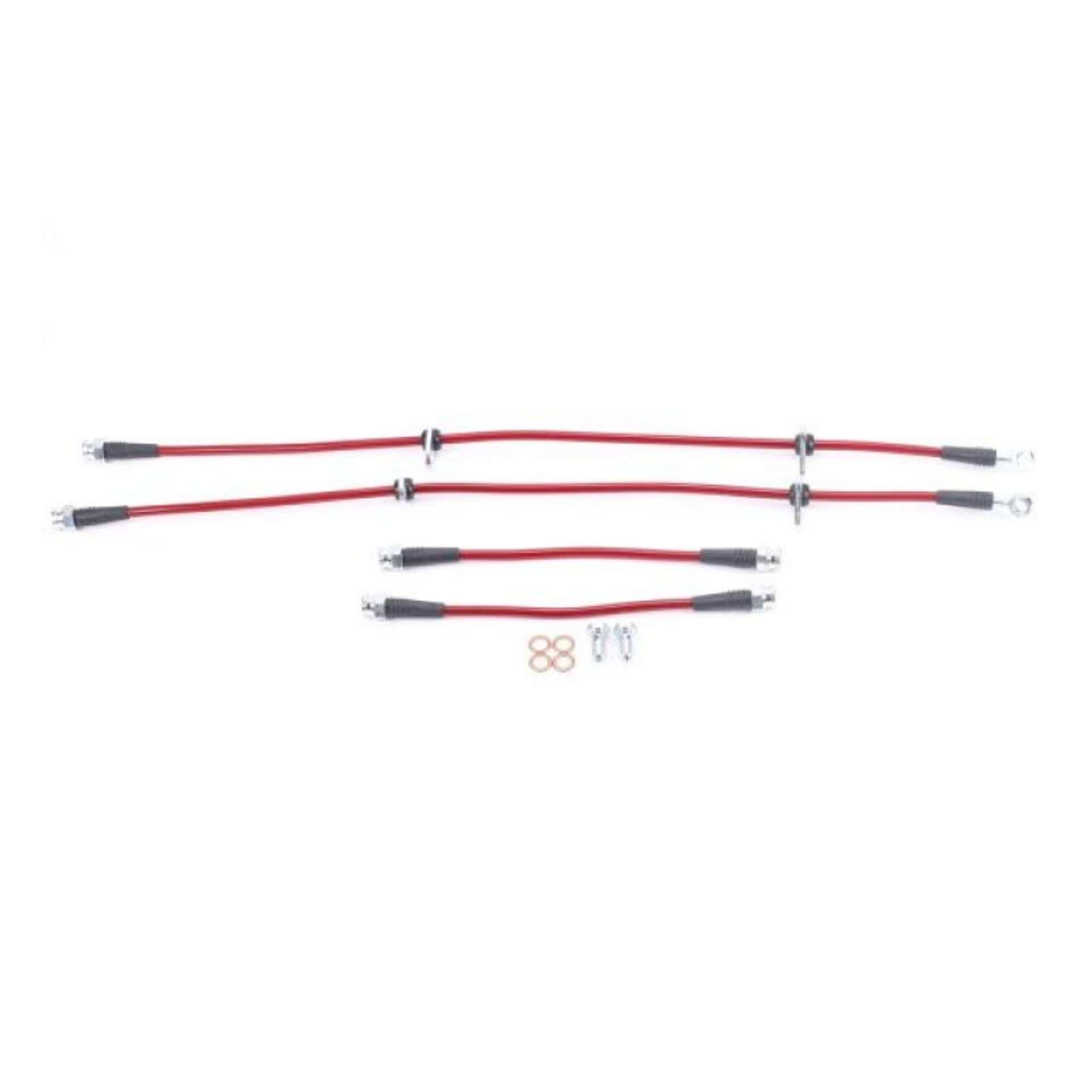 Picture of Power Stop 92-95 Honda Civic Front & Rear SS Braided Brake Hose Kit