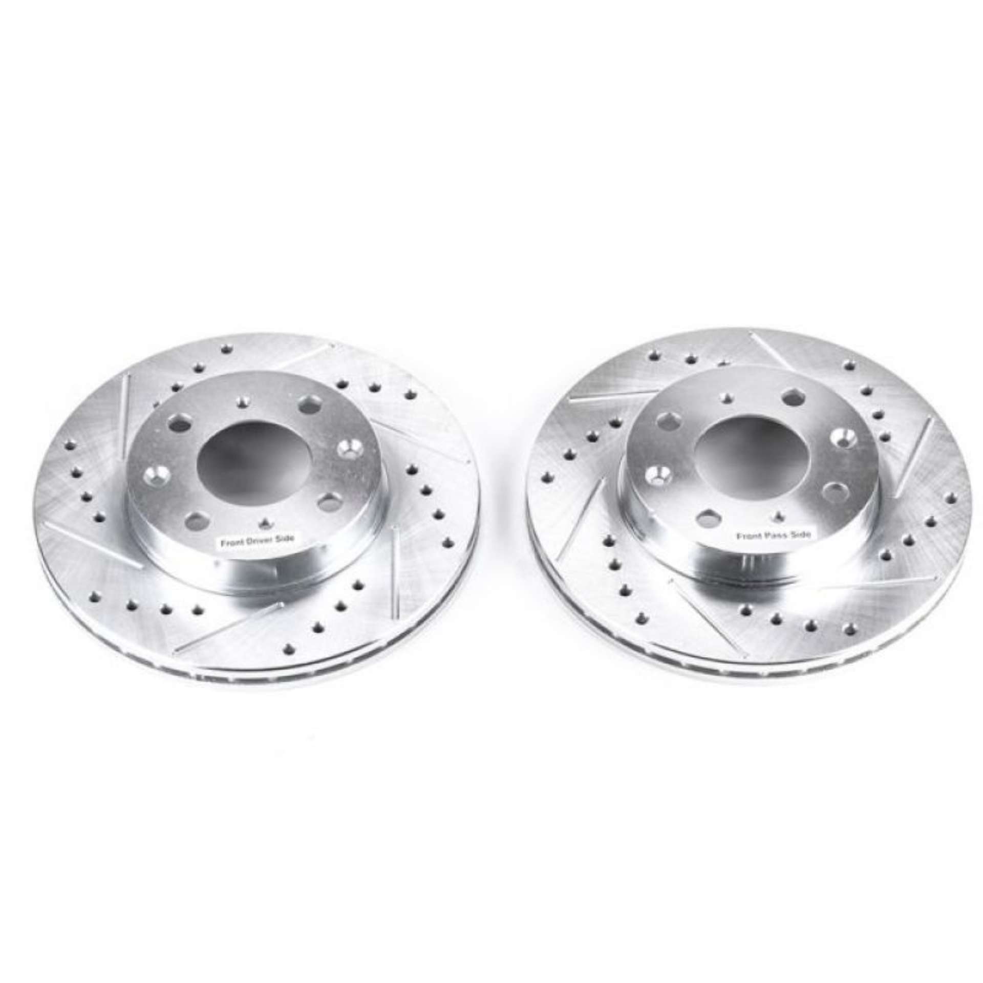 Picture of Power Stop 88-91 Honda Civic Front Evolution Drilled & Slotted Rotors - Pair