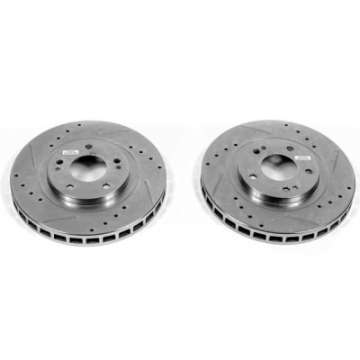 Picture of Power Stop 91-93 Dodge Stealth Front Evolution Drilled & Slotted Rotors - Pair