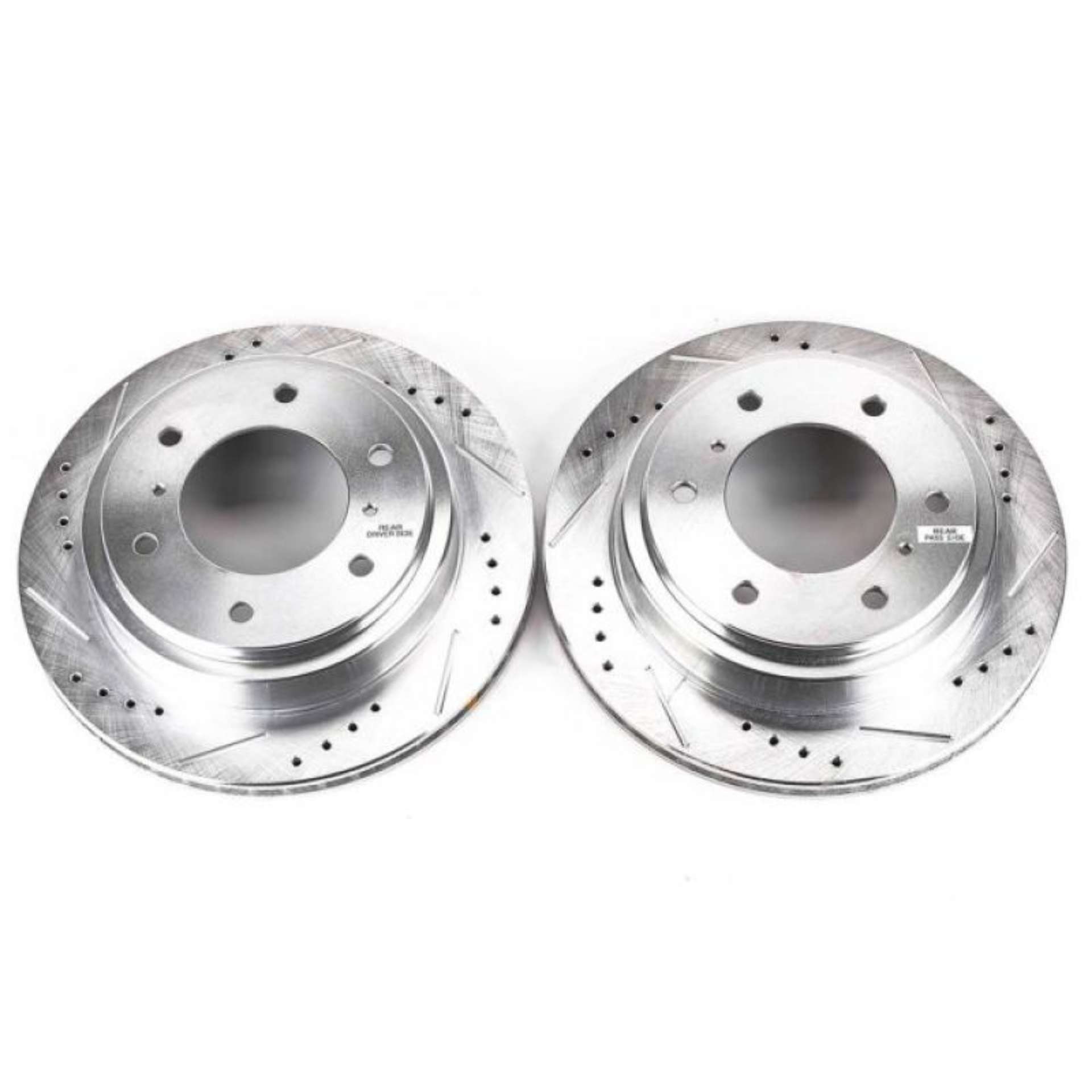 Picture of Power Stop 00-06 Mitsubishi Montero Rear Evolution Drilled & Slotted Rotors - Pair