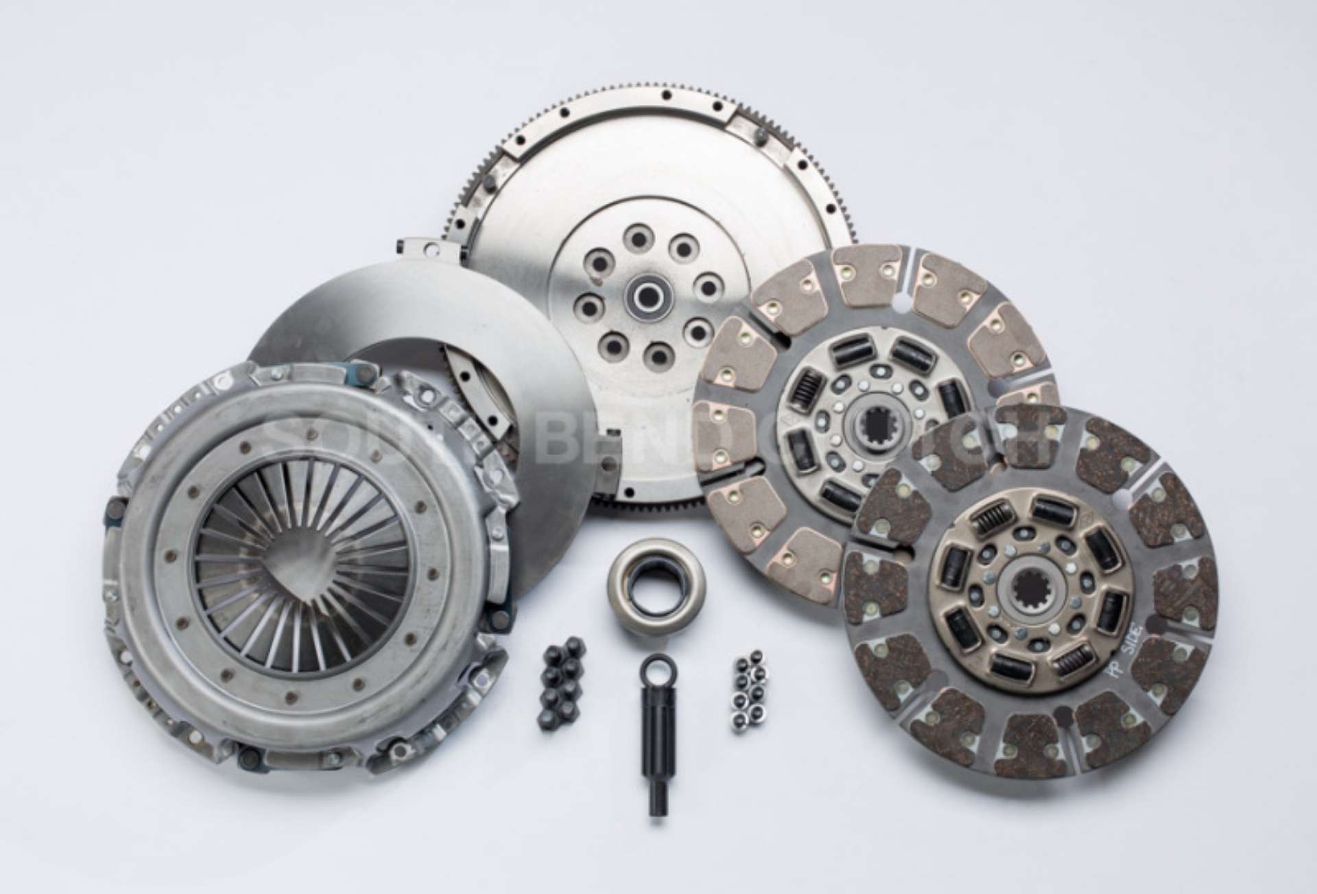 Picture of South Bend Clutch 94-98 Ford 7-3 Powerstroke ZF-5 Street Dual Disc Ford-Cummins Conv Clutch Kit