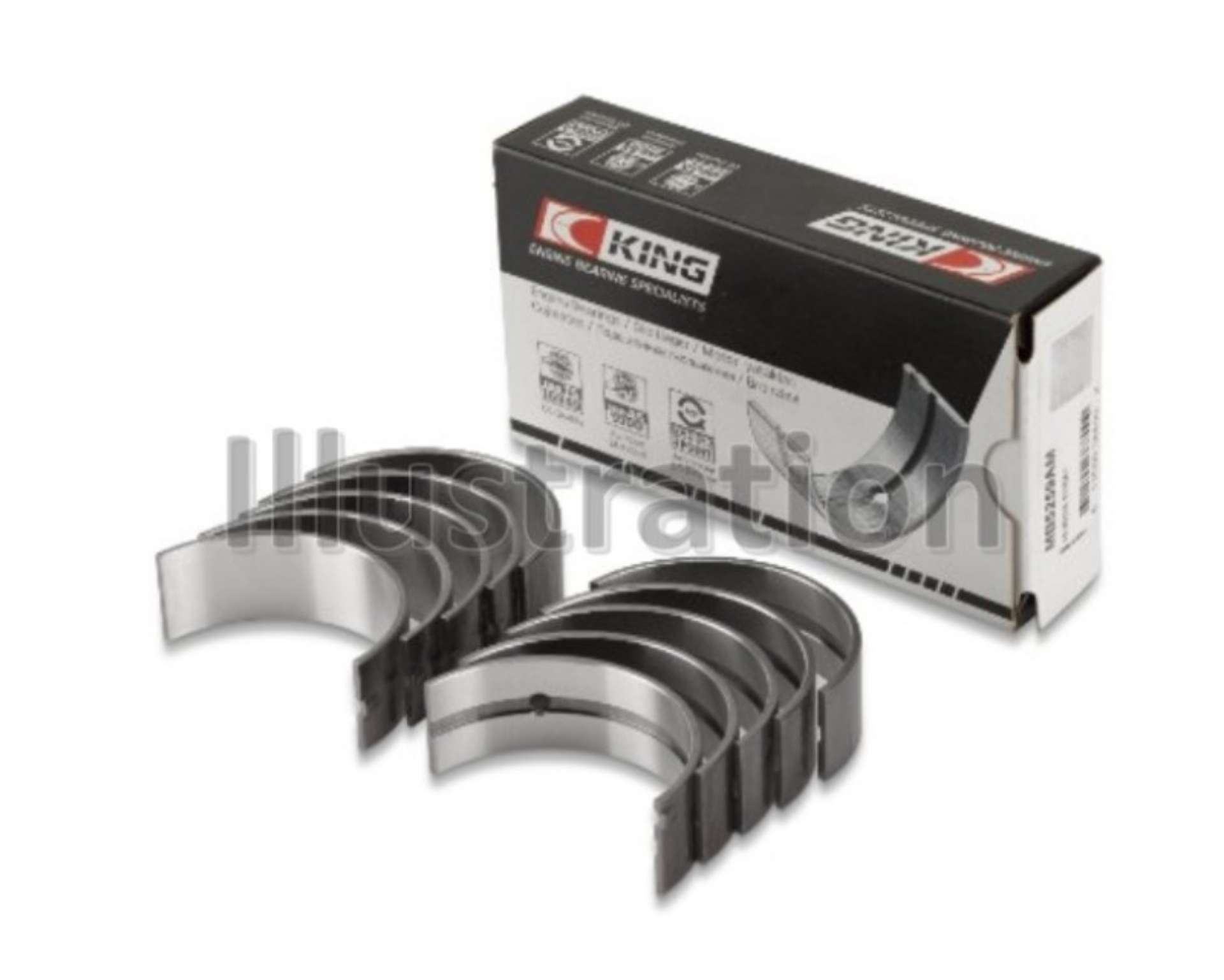 Picture of King Fiat 178E2-000- 192B2-000- 955A2-000 Main Bearing Set