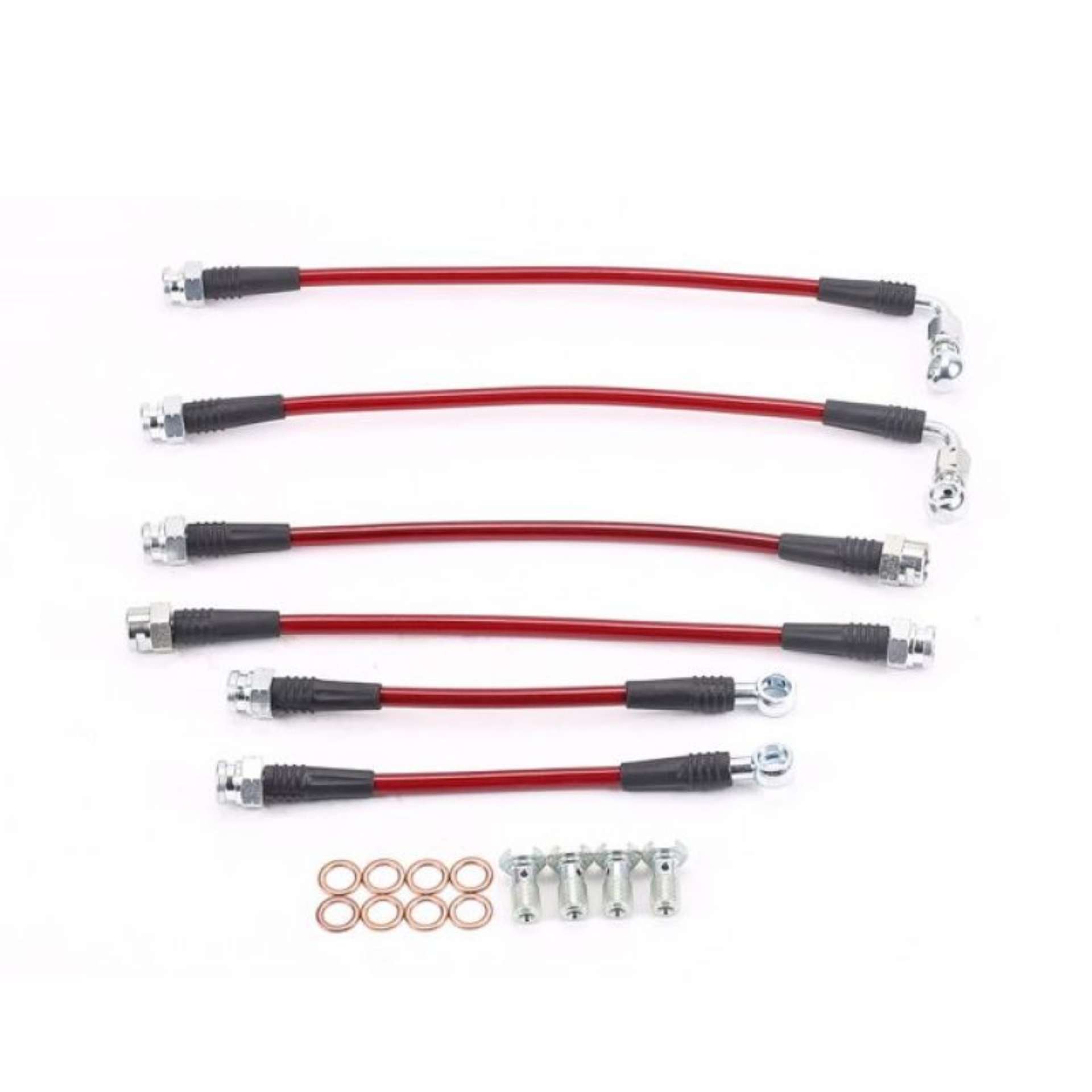 Picture of Power Stop 95-97 Chevrolet Camaro Front & Rear SS Braided Brake Hose Kit