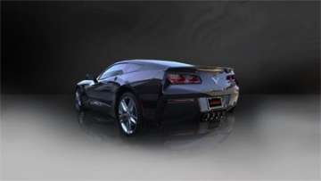 Picture of Corsa 14-19 Chevy Corvette C7 Coupe 6-2L V8 AT-MT 2-75in Valve-Back Dual Rear Exit Black Xtreme Exht