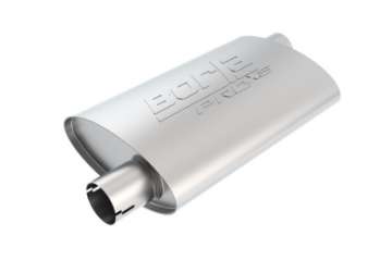 Picture of Borla Universal Pro-XS Muffler Oval 3in Inlet-Outlet Offset-Offset Notched Muffler