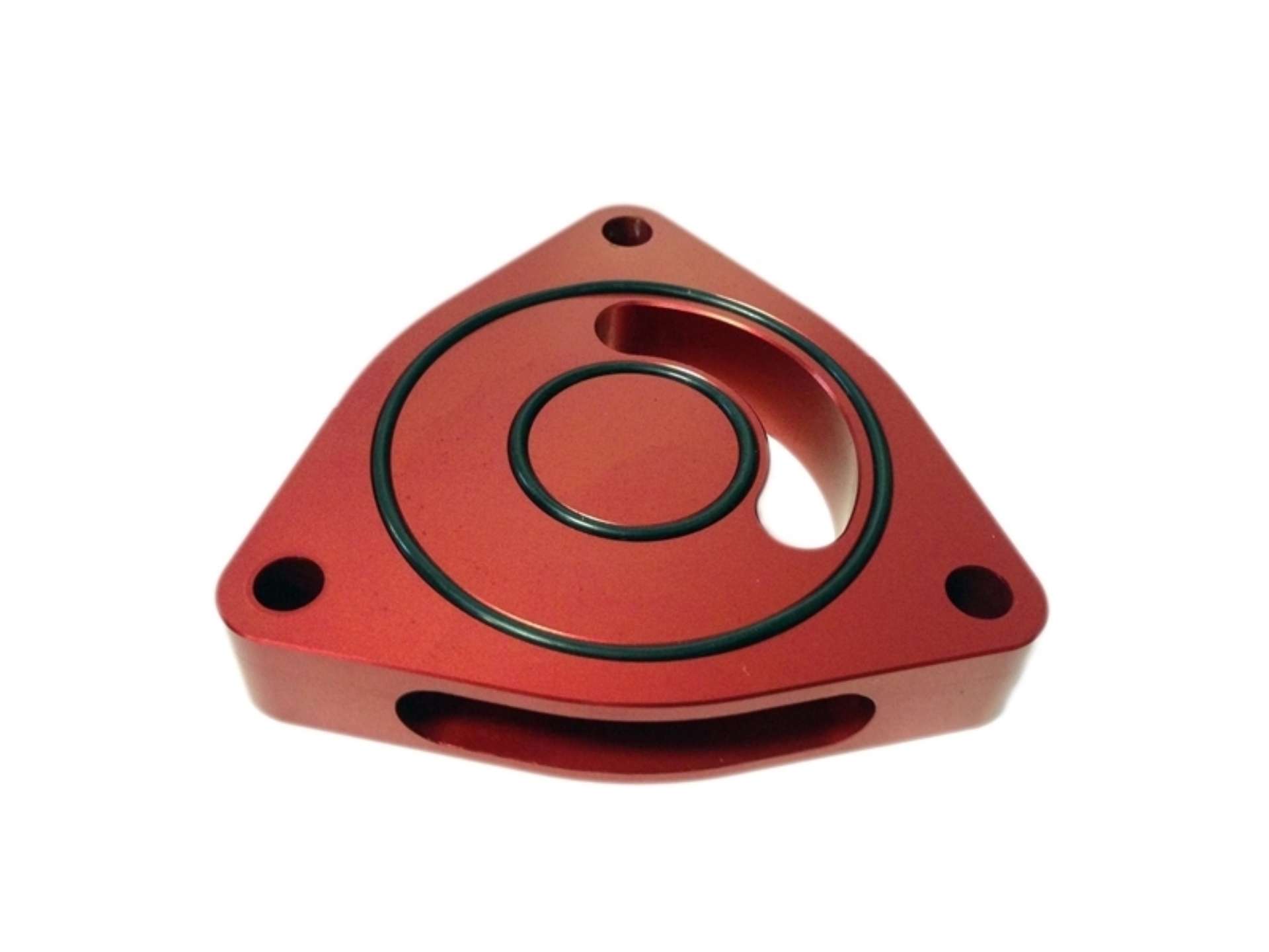 Picture of Torque Solution Blow Off BOV Sound Plate Red: Hyundai Sonata 2-0T