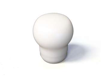 Picture of Fat Head Delrin Shift Knob White: Universal 10x1-5