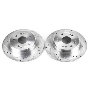 Picture of Power Stop 02-04 Honda CR-V Rear Evolution Drilled & Slotted Rotors - Pair