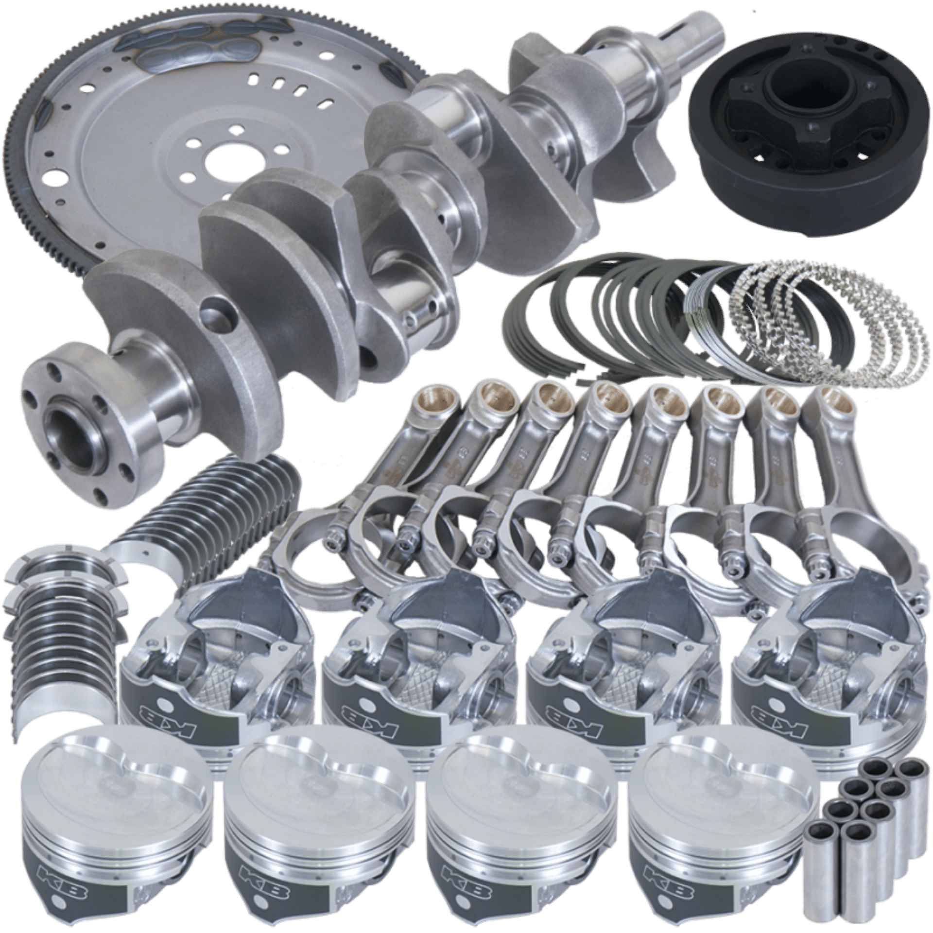 Picture of Eagle Ford 302 Serpentine 164 Tooth Flexplate Balanced Rotating Assembly 5-400in I-Beam +-040 Bore