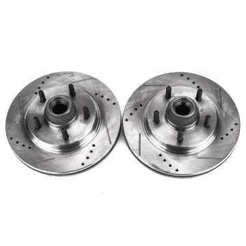 Picture of Power Stop 00-03 Ford F-150 Front Evolution Drilled & Slotted Rotors - Pair