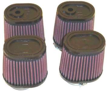 Picture of K&N Universal Rubber Oval Tprd Filter 2-125in Flg ID-3-5in TOSL-2-5in TOSW-4in BOSL-3in BOSW-4in H