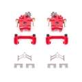 Picture of Power Stop 92-01 Honda Prelude Rear Red Calipers w-Brackets - Pair