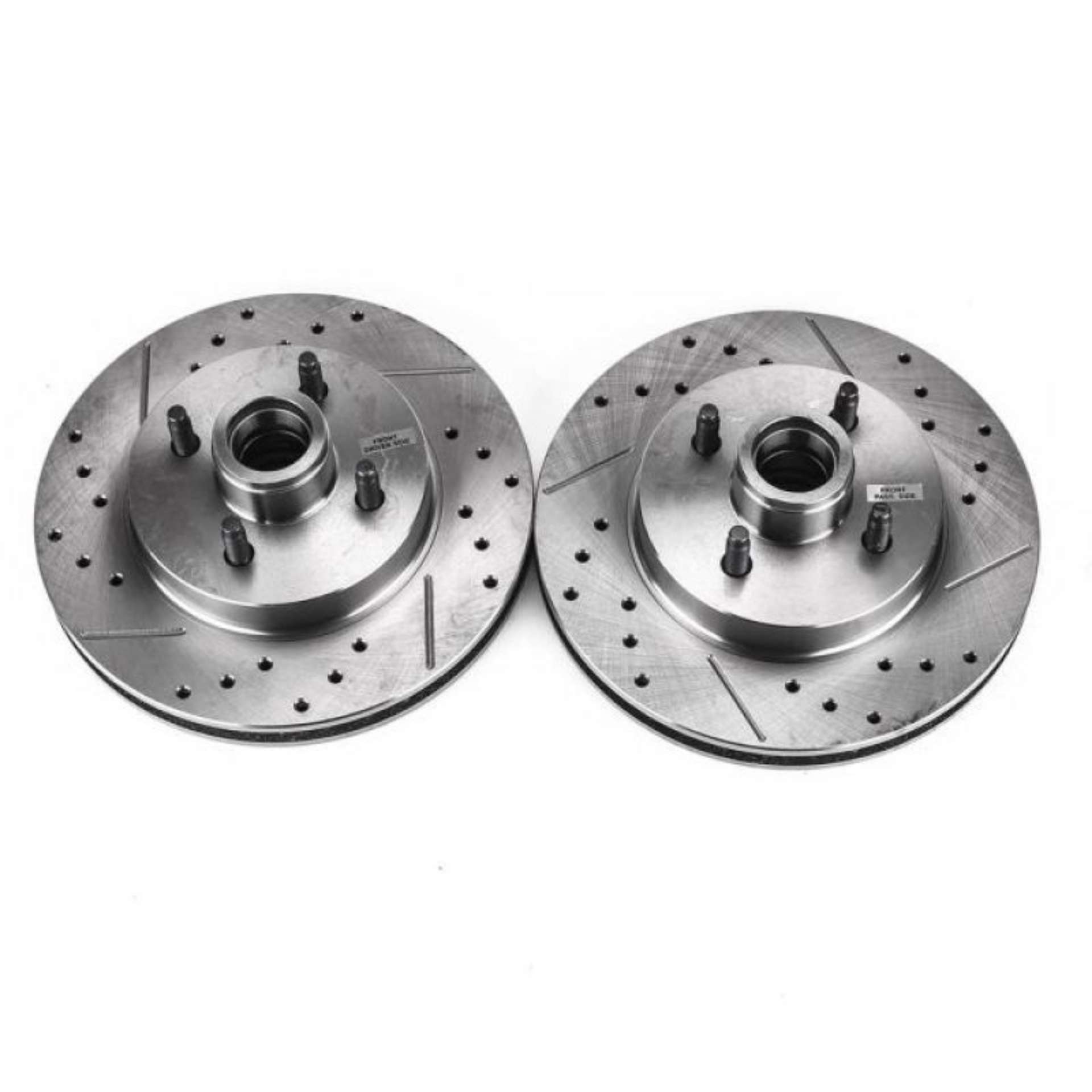 Picture of Power Stop 87-93 Ford Mustang Front Evolution Drilled & Slotted Rotors - Pair