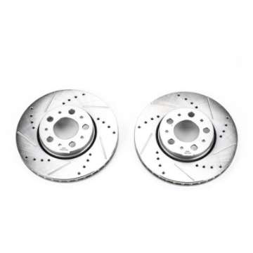 Picture of Power Stop 01-07 Volvo S60 Front Evolution Drilled & Slotted Rotors - Pair