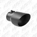 Picture of MBRP Universal Tip 4-5in OD 3in Inlet 8in Length Dual Walled Angled Exhaust Tip - Black