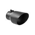 Picture of MBRP Universal Tip 4-5in OD 3in Inlet 8in Length Dual Walled Angled Exhaust Tip - Black