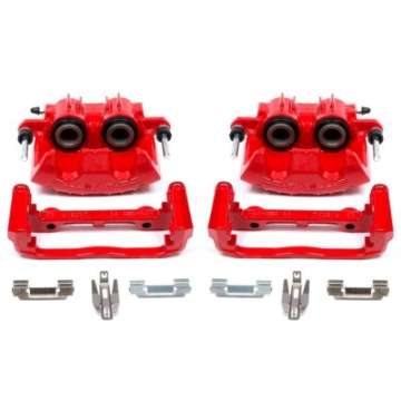 Picture of Power Stop 97-04 Chevrolet Corvette Front Red Calipers w-Brackets - Pair