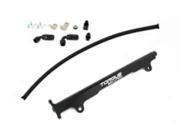 Picture of Torque Solution Mitsubishi Evo X Billet Aluminum Fuel Rail - Black