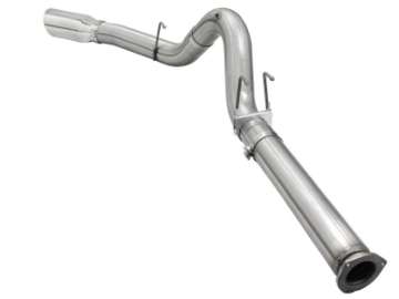 Picture of aFe Atlas Exhausts 5in DPF-Back Aluminized Steel Exhaust 2015 Ford Diesel V8 6-7L td Polished Tip