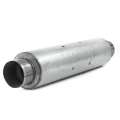 Picture of MBRP Universal Quiet Tone Muffler 4in Inlet-Outlet 24in Body 6in Dia 30in Overall Aluminum