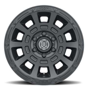 Picture of ICON Thrust 17x8-5 5x150 25mm Offset 5-75in BS Satin Black Wheel