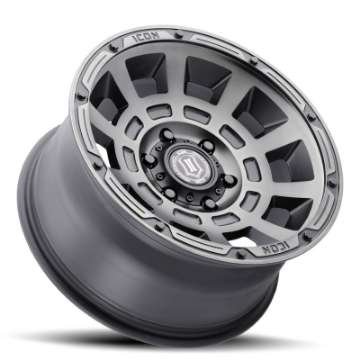 Picture of ICON Thrust 17x8-5 5x4-5 0mm Offset 4-75in BS Smoked Satin Black Tint Wheel