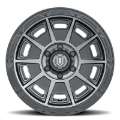 Picture of ICON Victory 17x8-5 5x4-5 0mm Offset 4-75in BS Smoked Satin Black Tint Wheel