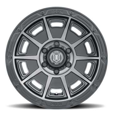 Picture of ICON Victory 17x8-5 5x4-5 0mm Offset 4-75in BS Smoked Satin Black Tint Wheel