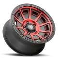 Picture of ICON Victory 17x8-5 6x120 0mm Offset 4-75in BS Satin Black w-Red Tint Wheel