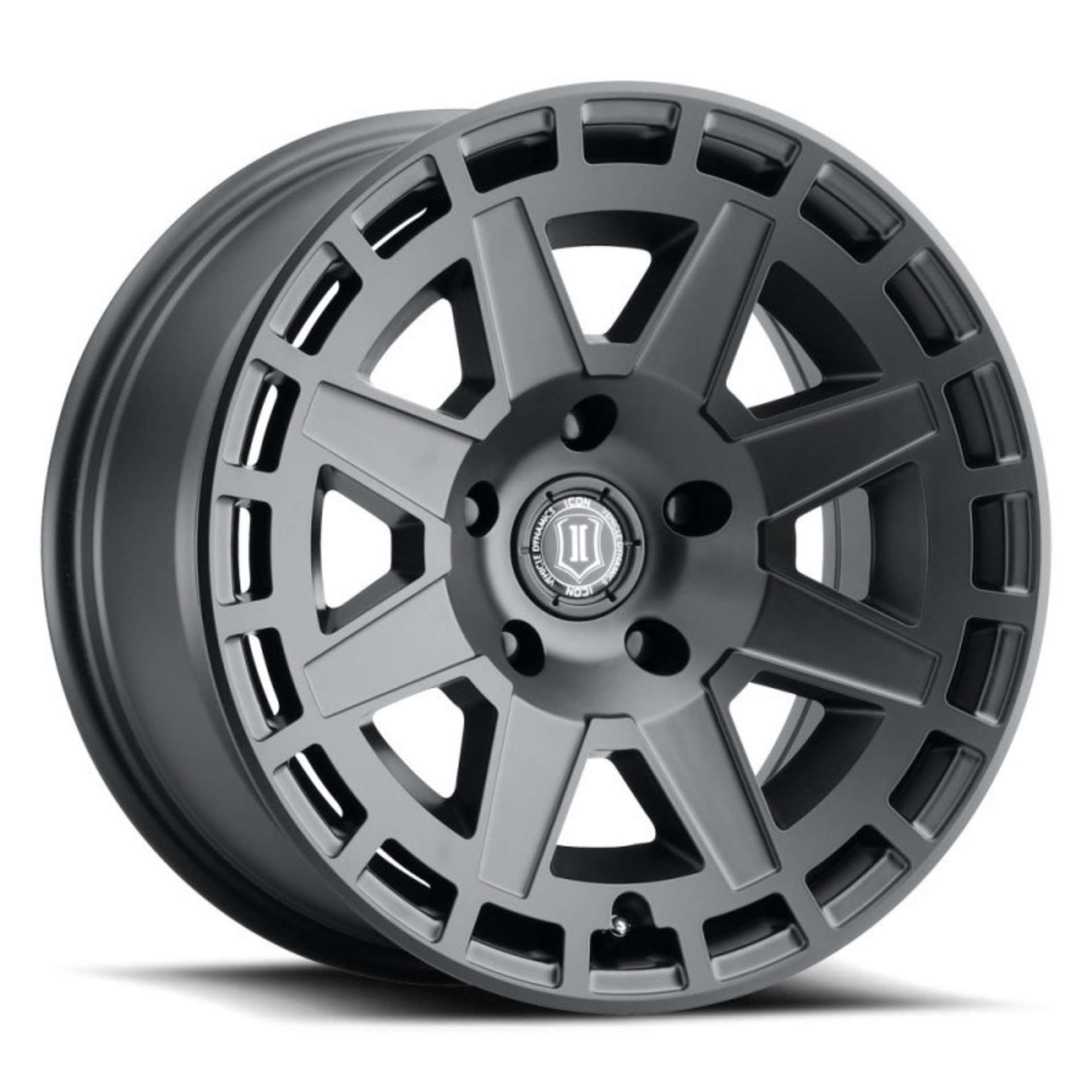 Picture of ICON Compass 17x8-5 6x135 6mm Offset 5in BS Satin Black Wheel