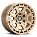 Picture of ICON Compass 17x8-5 5x5 -6mm Offset 4-5in BS Satin Brass Wheel