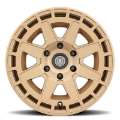 Picture of ICON Compass 17x8-5 5x5 -6mm Offset 4-5in BS Satin Brass Wheel