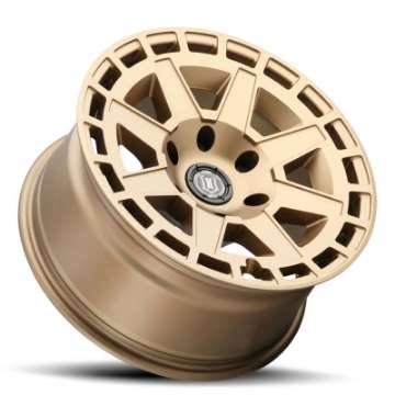 Picture of ICON Compass 17x8-5 5x5 -6mm Offset 4-5in BS Satin Brass Wheel