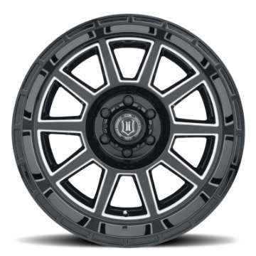 Picture of ICON Recoil 20x10 6x135 -24mm Offset 4-5in BS Gloss Black Milled Spokes Wheel