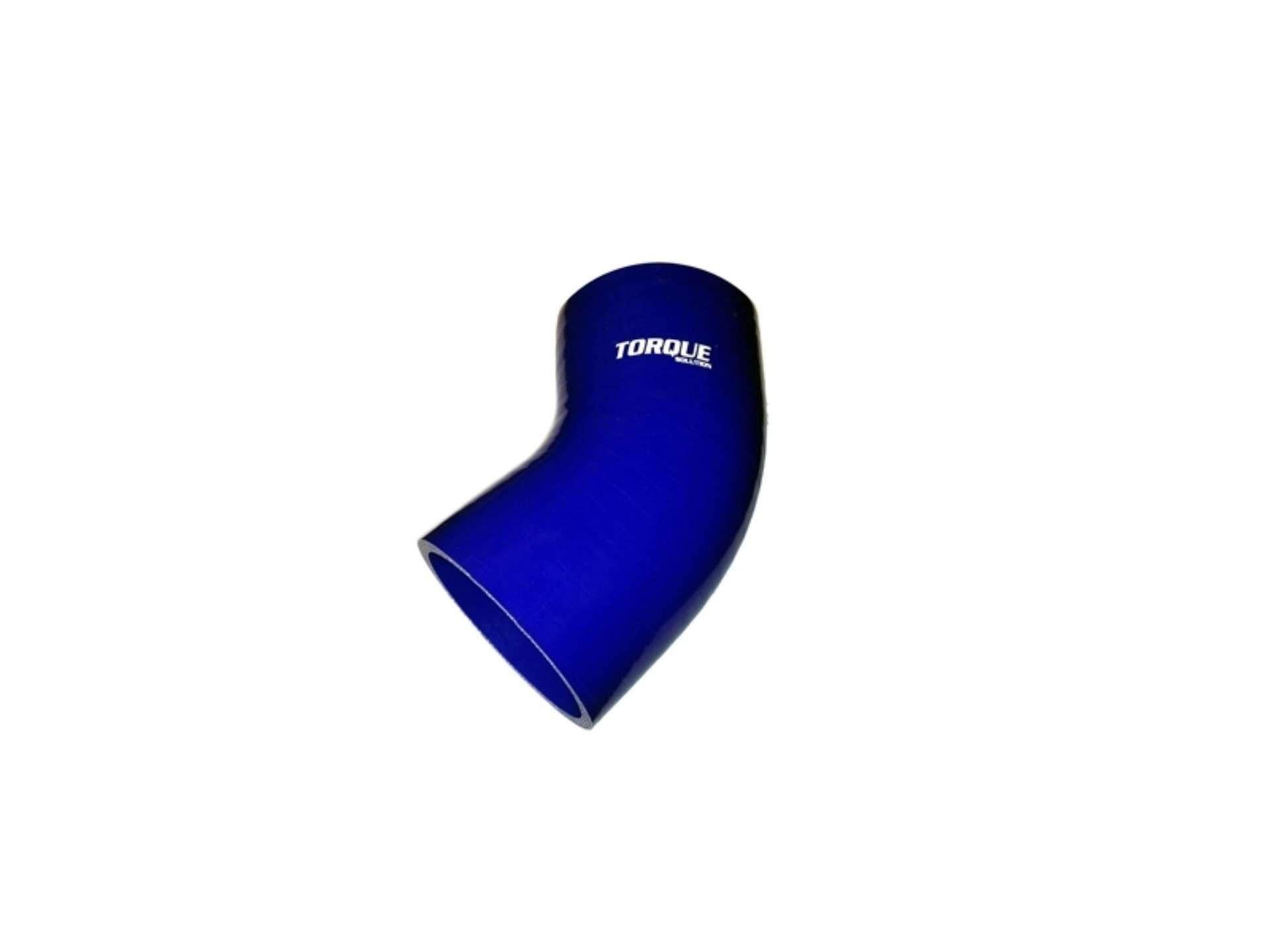 Picture of Torque Solution 45 Degree Silicone Elbow: 2-25 inch Blue Universal