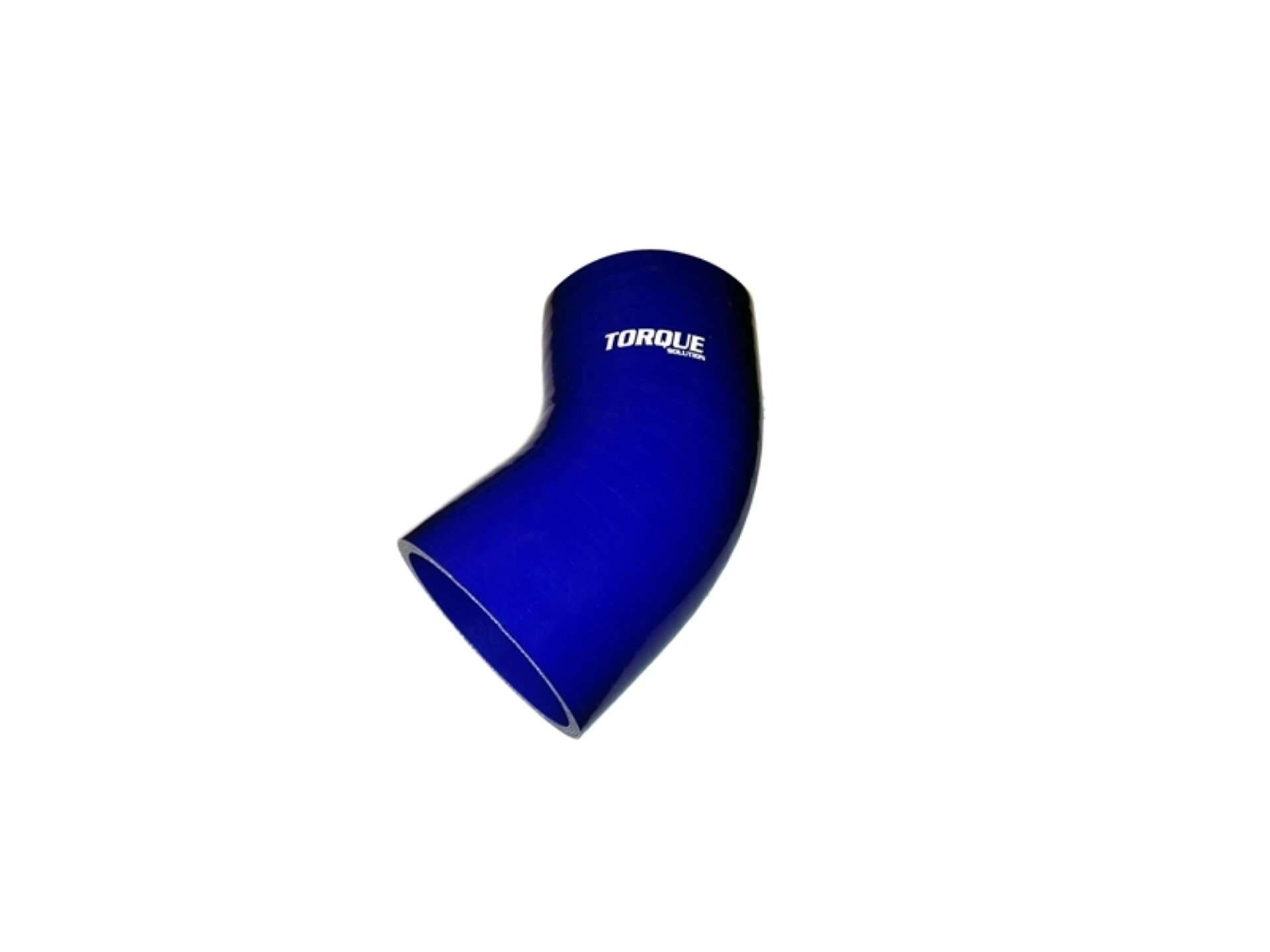 Picture of Torque Solution 45 Degree Silicone Elbow: 2-5 inch Blue Universal