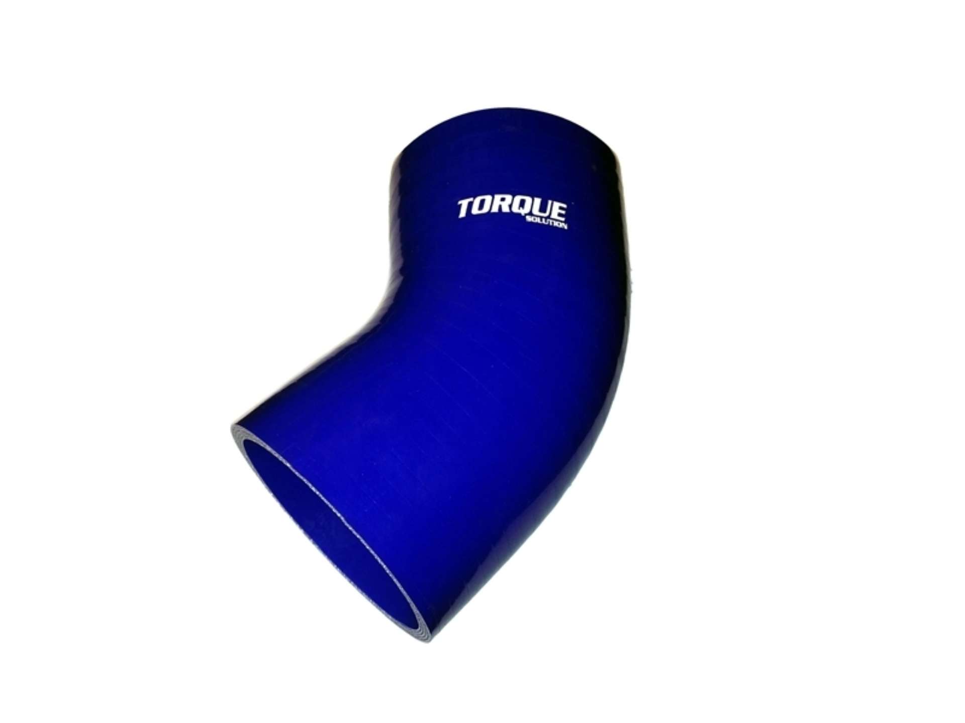 Picture of Torque Solution 45 Degree Silicone Elbow: 4 inch Blue Universal