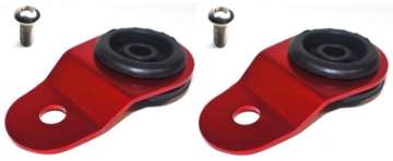 Picture of Torque Solution Radiator Mount Combo with Inserts RED : Mitsubishi Evolution 7-8-9