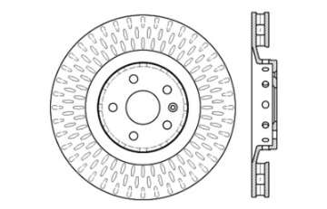 Picture of StopTech Drilled & Slotted Left Sport Brake Rotor for 2009 Cadillac CTS-V