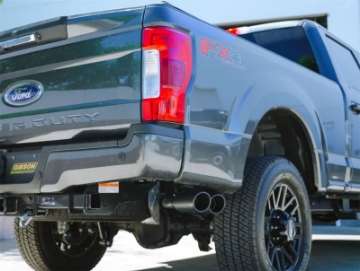 Picture of Gibson 2020 Ford F-250 SuperDuty Crew 96in Bed 7-3L Cat-Back Dual Sport Exhaust System - Stainless