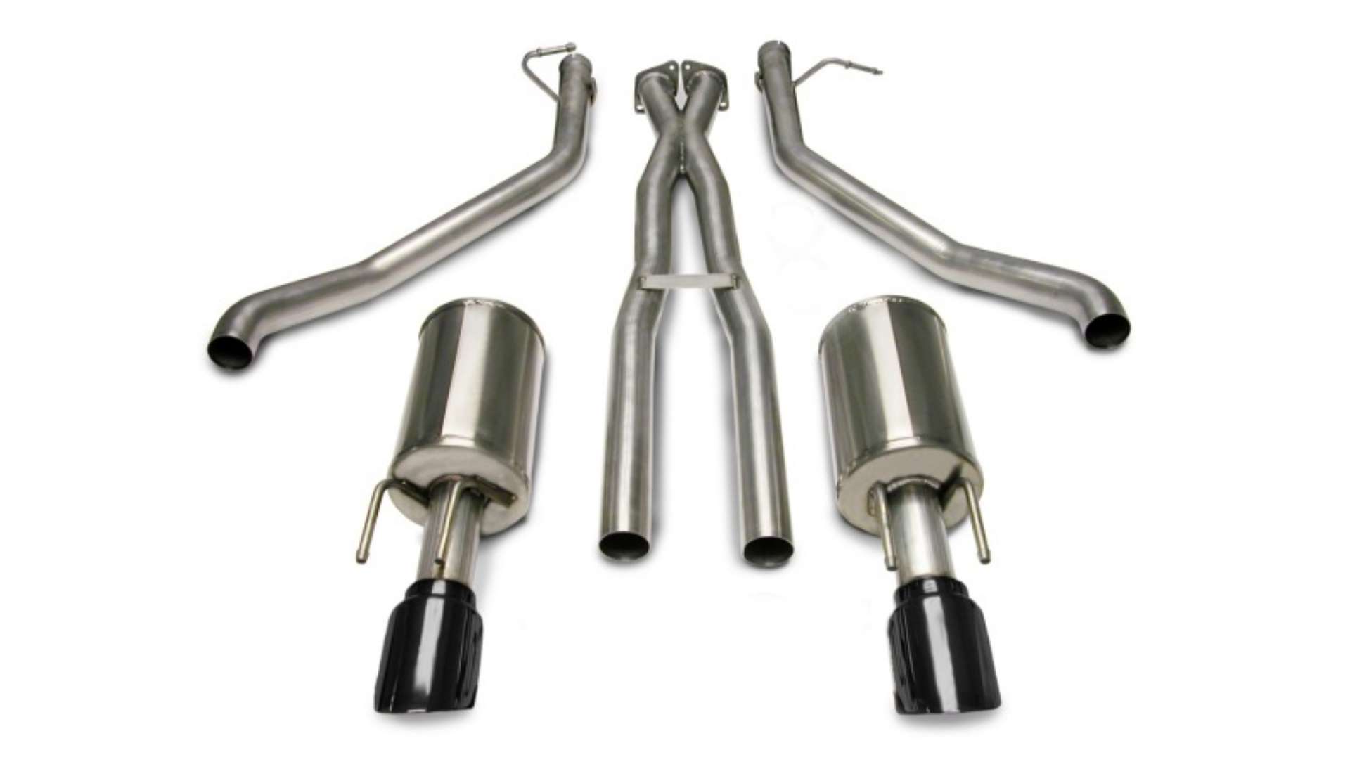 Picture of Corsa 05-06 Pontiac GTO 6L V8 2-5in Sport Cat-Back Exhaust + XPipe w-Dual Exit Single 4in BlackTips