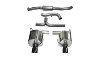 Picture of Corsa 08-10 Subaru Impreza WRX Sedan 2-5L Turbo Manual 3in Sport Cat-Back Exhaust w-4in Blac