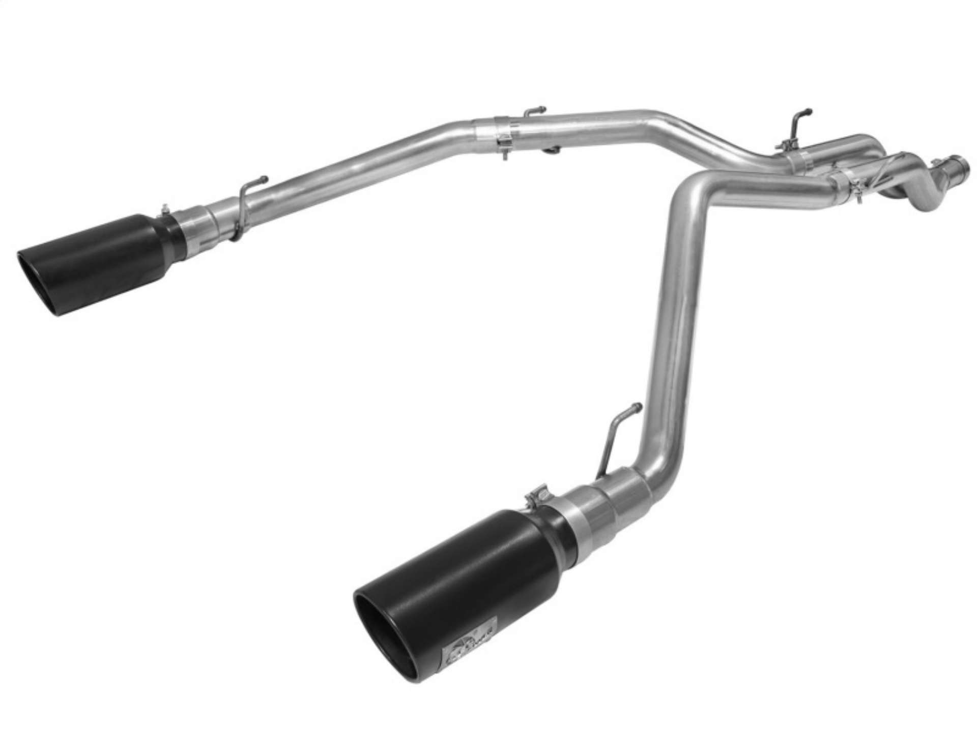 Picture of aFe MACHForce XP DPF-Back Exhaust 3in SS w- 6in Black Tips 2014 Dodge Ram 1500 V6 3-0L EcoDiesel