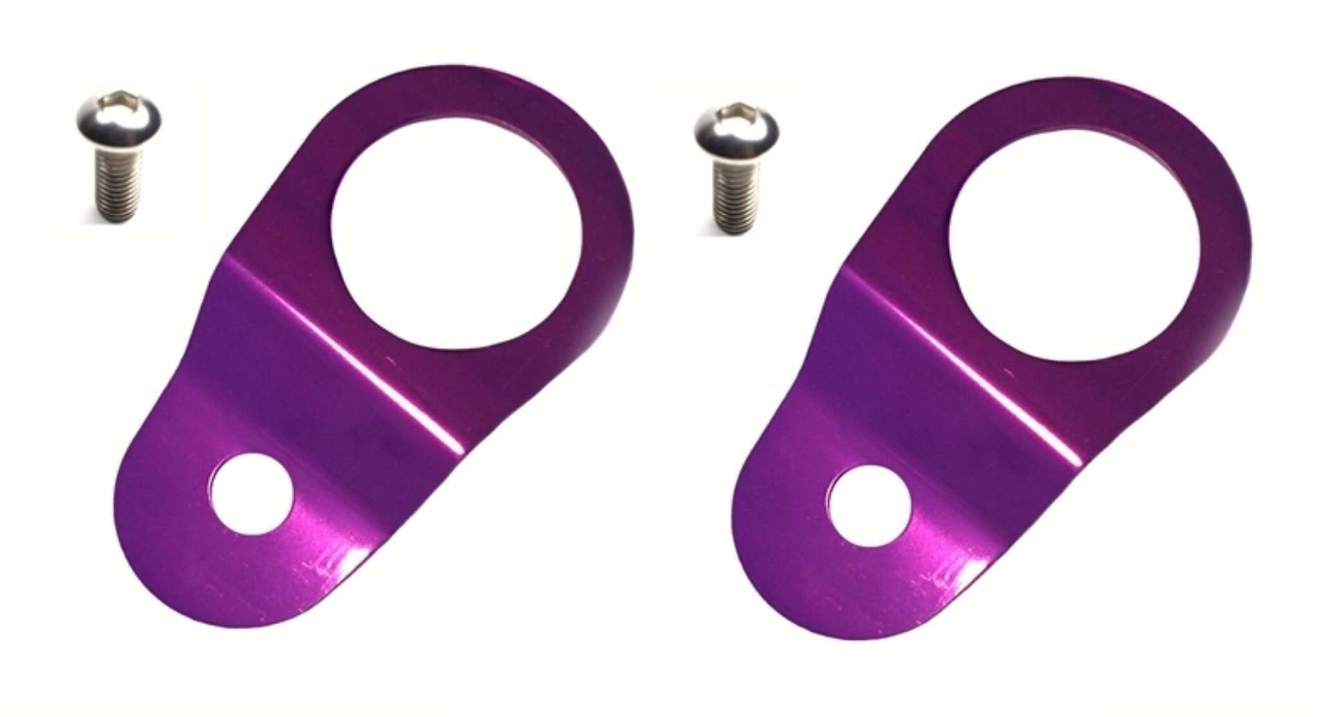 Picture of Torque Solution Radiator Mount Combo with Inserts Purple : Mitsubishi Evolution 7-8-9