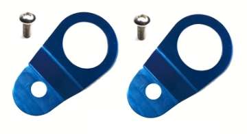 Picture of Torque Solution Radiator Mount Combo with Inserts Blue : Mitsubishi Evolution 7-8-9