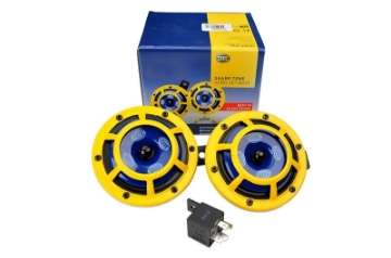 Picture of Hella Sharptone Horn Kit 12V 415-350Hz Yellow 3BB922000731 = H31000001 Min Qty 360