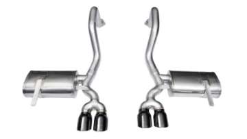 Picture of Corsa 1997-2004 Chevrolet Corvette C5 Z06 5-7L V8 Xtreme Axle-Back Exhaust w- Black Tips