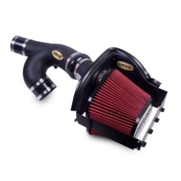 Picture of Airaid Intake System, Bifurcated Tube, Dry - Red Media 11-14 Ford F-150 3-5L Ecoboost