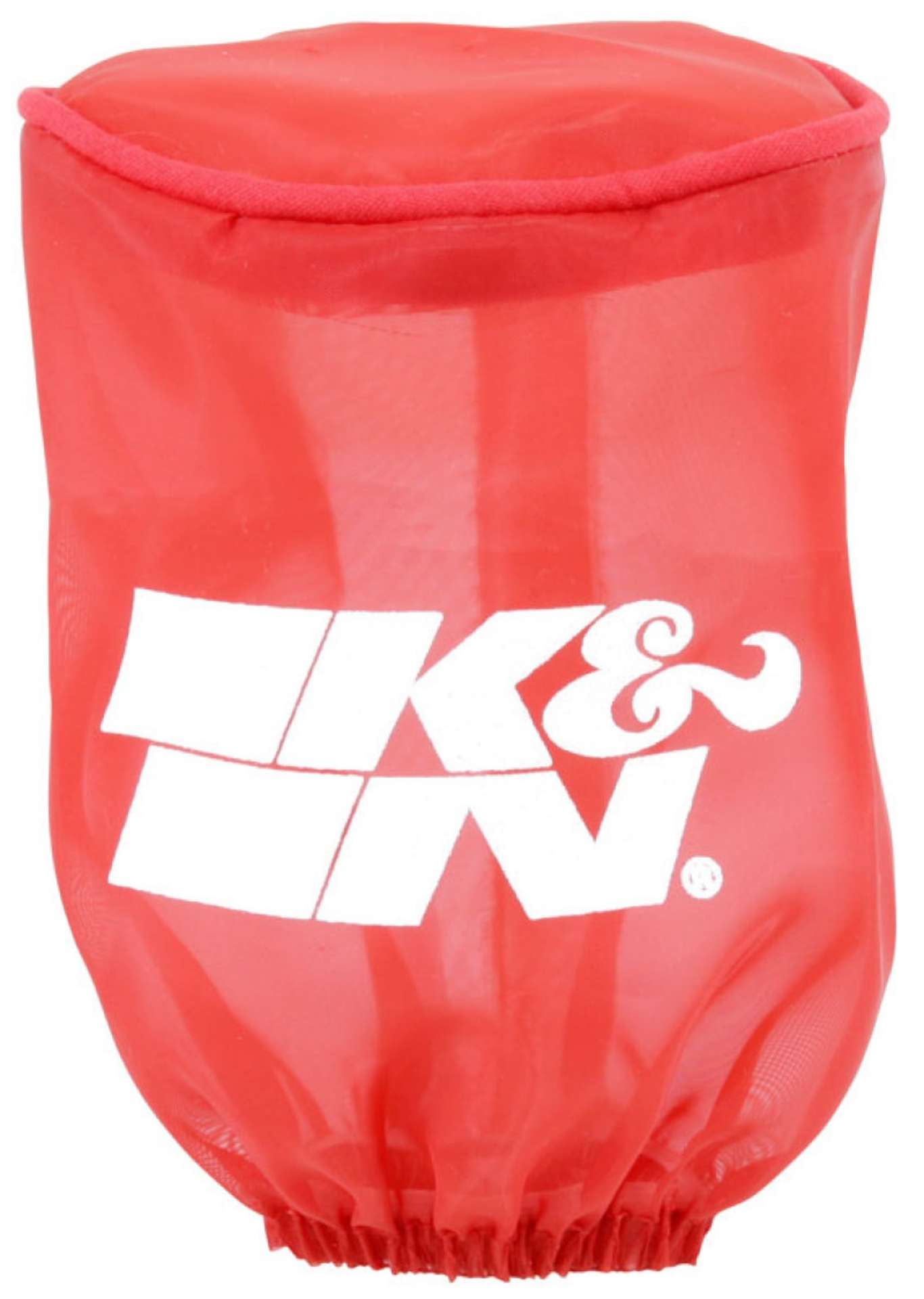 Picture of K&N Drycharger Air Filter Wrap - Round Straight - Red Closed Top 3in Inside Dia x 4in Height